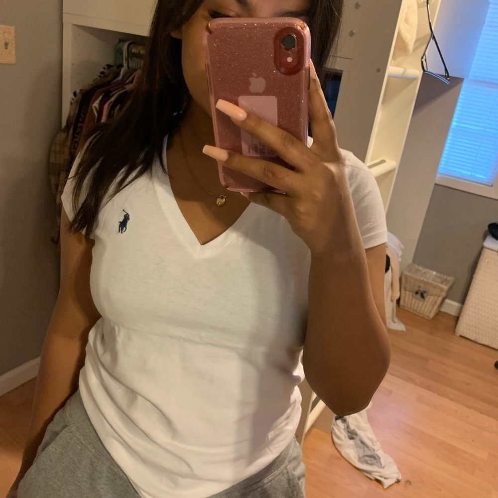 White polo shirt